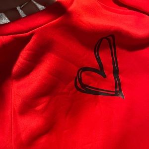 Brandy sweatshirt never worn beautiful red